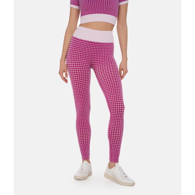 LEGGINGS SUTTON – VICHY – WHITE AND ORCHID